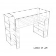 Cubby House Bunk Bed With Open Shelves